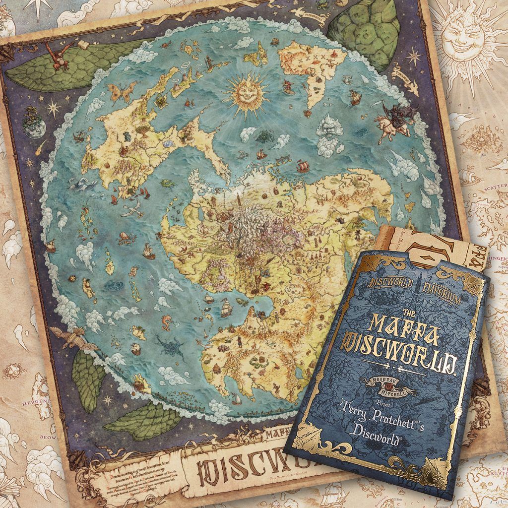 Official Discworld Merchandise Discworld Emporium   Terry Pratchett Mappa Discworld Map Great Atuin Group Final Lg 4 1024x1024 